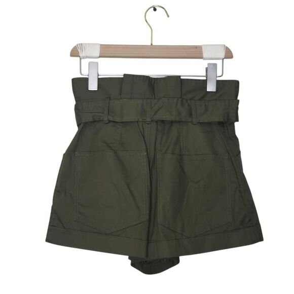 Marissa Webb Dixon Paper Bag Canvas Shorts Size 2 Paper Bag High Waist - Picture 4 of 6